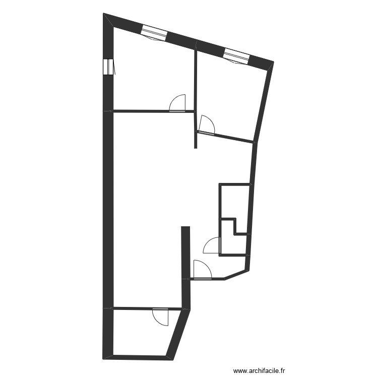 SCI SF A7 &eacute;tage 1 en face. Plan de 0 pièce et 0 m2
