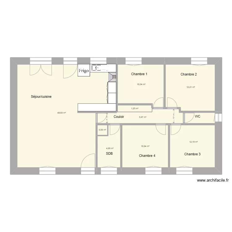 St Jean d'Illac 2 plan intitial. Plan de 