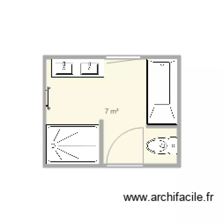 sdb rdc 3. Plan de sdb rdc 3. Plan de