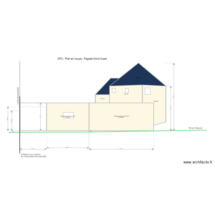 Plan de facade 2019. Plan de 0 pièce et 0 m2