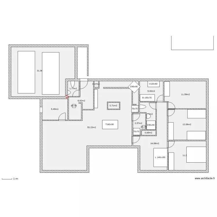 buki 3ch plain pied. Plan de buki 3ch plain pied. Plan de