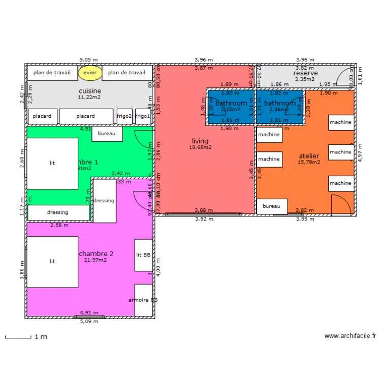 maison Ban Phe modifiée. Plan de 0 pièce et 0 m2