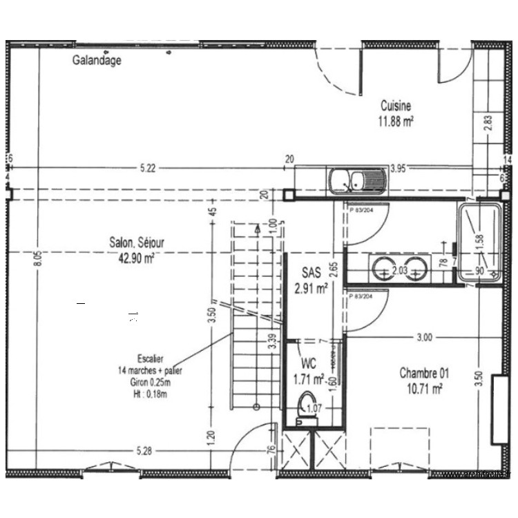 Nansouty final 2. Plan de 0 pièce et 0 m2