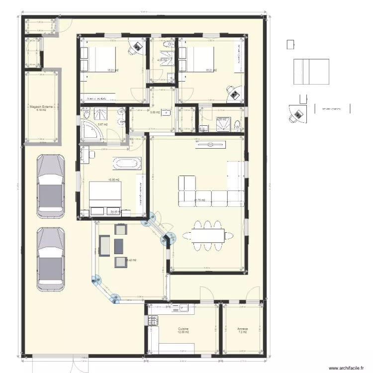 Villa A Louer Tournesol Medium. Plan de 0 pièce et 0 m2