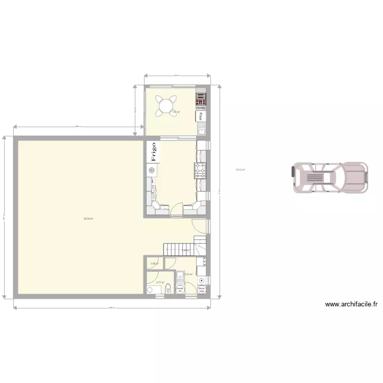 projet cuisine . Plan de 