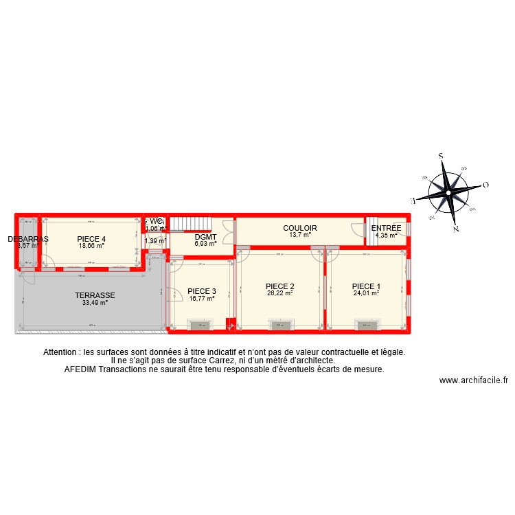 BI10539 RDC EF. Plan de 12 pièces et 152 m2