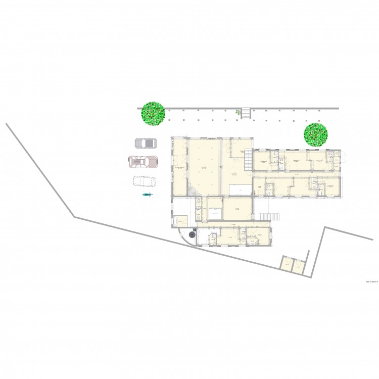 hotel les trois chenes 2. Plan de 0 pièce et 0 m2