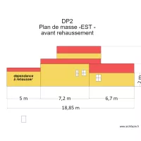plan de masse -est- dependance &agrave; rehausser avant