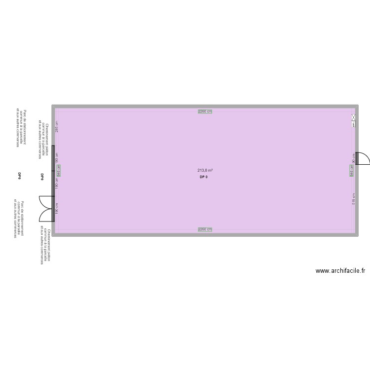 PADD LIMAY AVANT TRAVAUX. Plan de 1 pièce et 214 m2