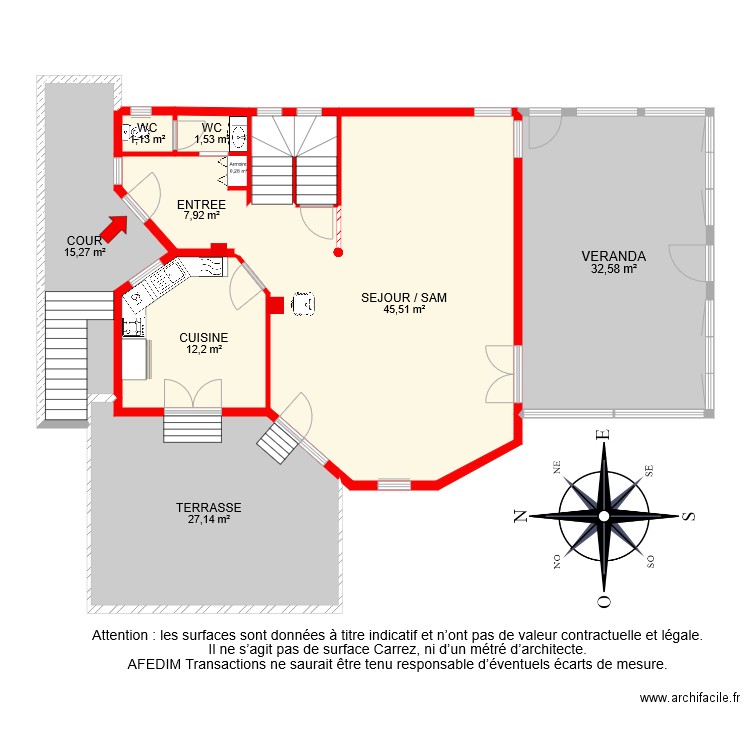 BI 6766 RDC. Plan de 0 pièce et 0 m2