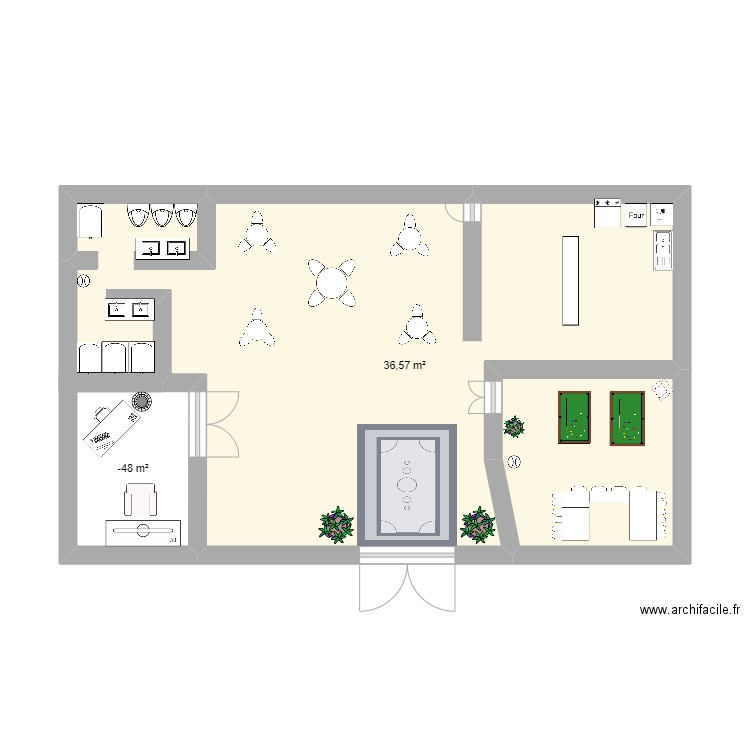 joey resto. Plan de 0 pièce et 0 m2