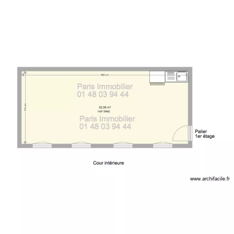 39 FSM 1ER ETAGE DROITE. Plan de 