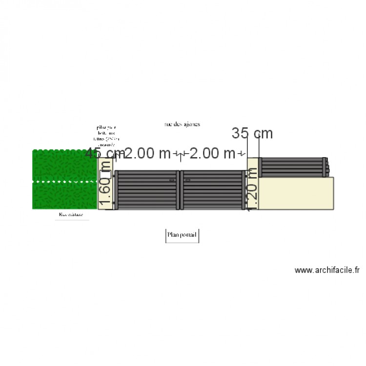 portail 2. Plan de 0 pièce et 0 m2