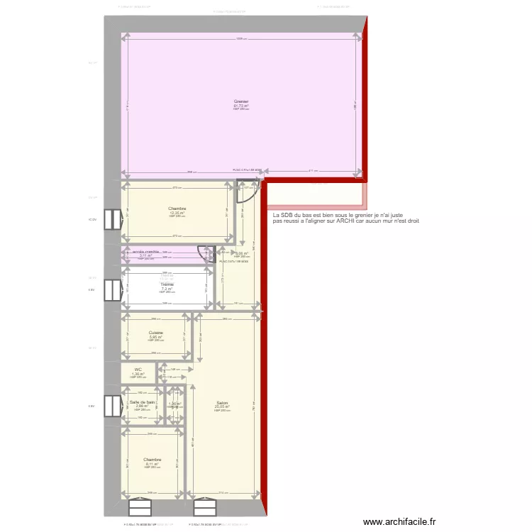 TOUJA. Plan de 
