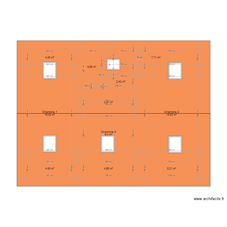 Toiture - Maison Meaux. Plan de 11 pièces et 80 m2