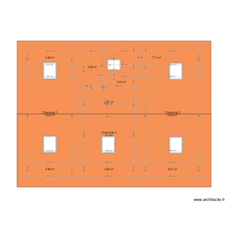 Toiture - Maison Meaux. Plan de 
