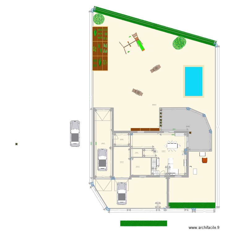 Maison quevre. Plan de 9 pièces et 628 m2