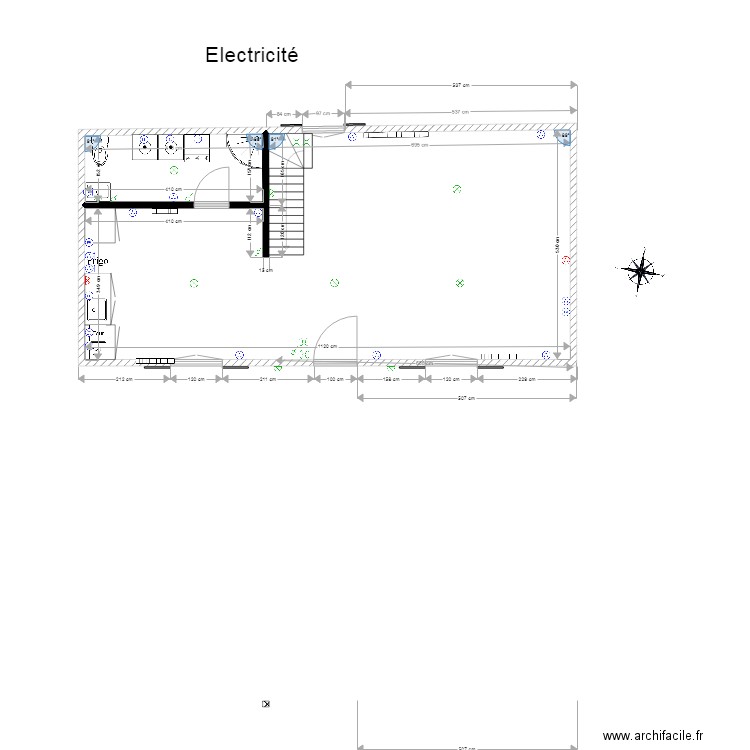 Electricité VF. Plan de 0 pièce et 0 m2