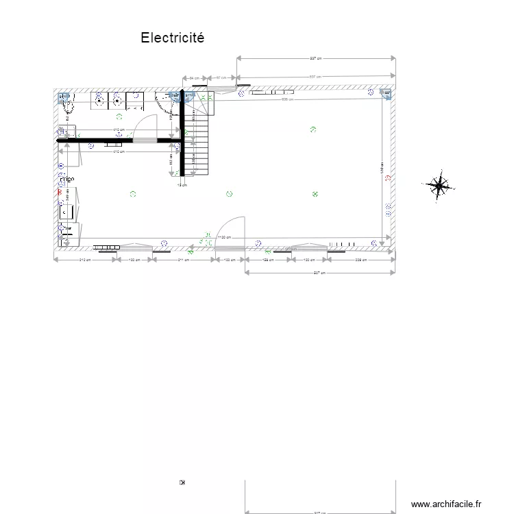 Electricit&eacute; VF. Plan de 