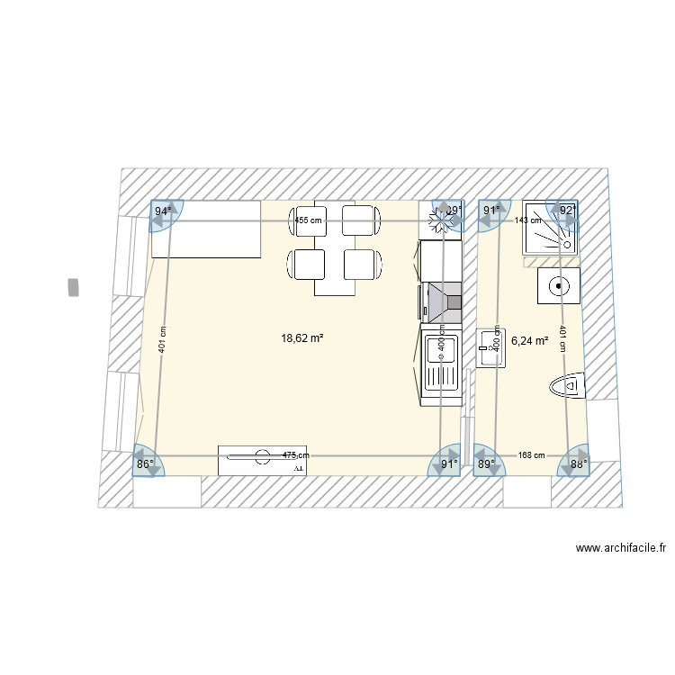 T1 CHARLIEU BIS. Plan de 0 pièce et 0 m2