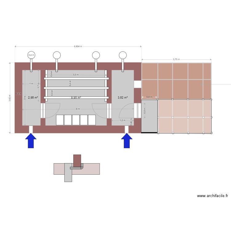 Poulailler 3. Plan de 0 pièce et 0 m2