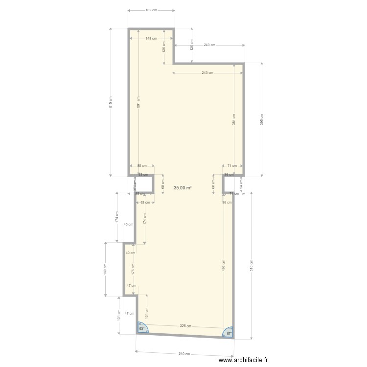 surface rdc. Plan de 0 pièce et 0 m2