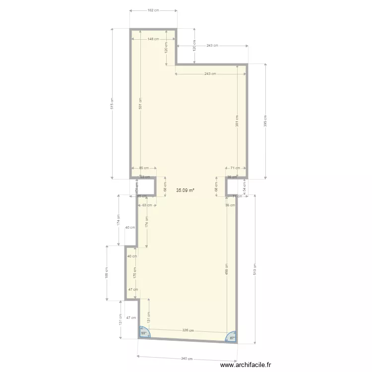 surface rdc. Plan de surface rdc. Plan de