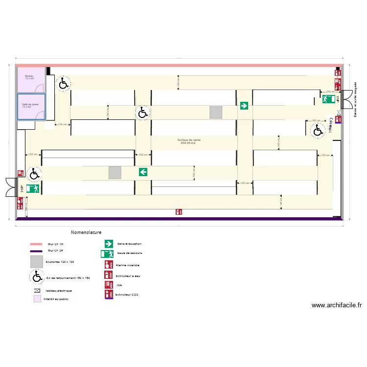 Stock Privé Fleury les Aubrais après projet. Plan de Stock Privé Fleury les Aubrais après projet. Plan de