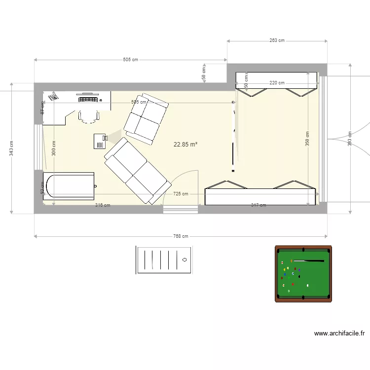 garage. Plan de 