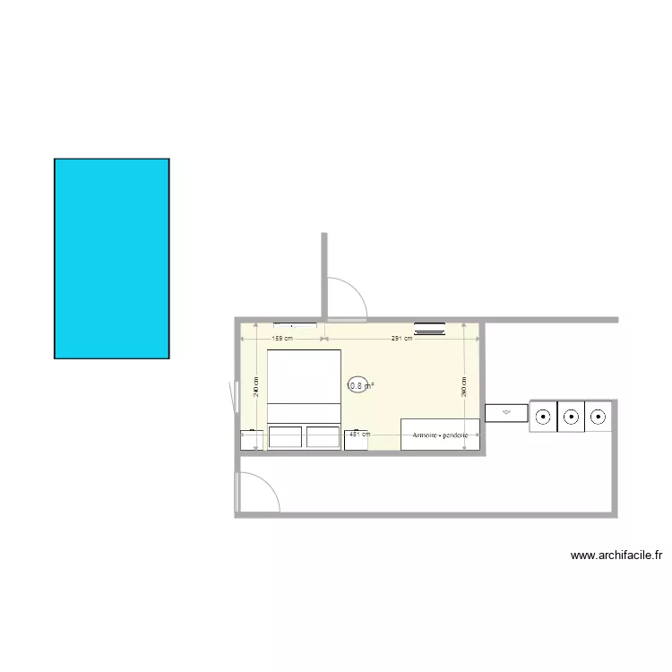 chambre neviot2. Plan de 