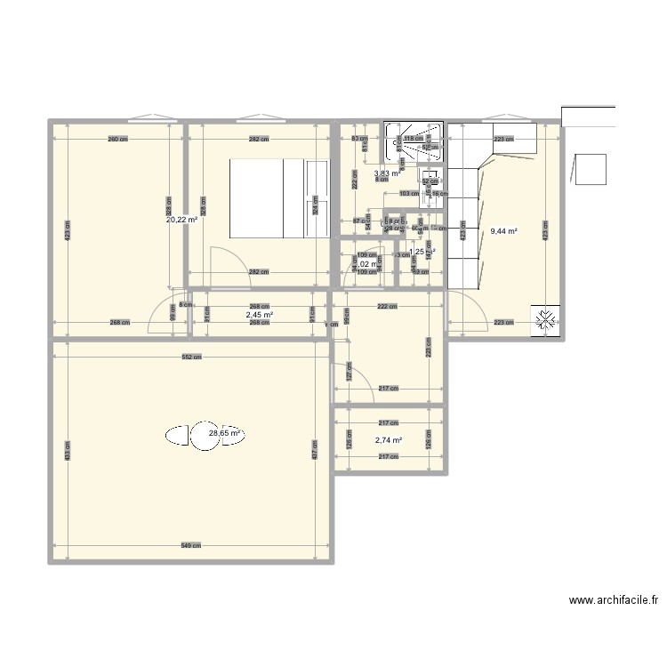 appart alain. Plan de 0 pièce et 0 m2