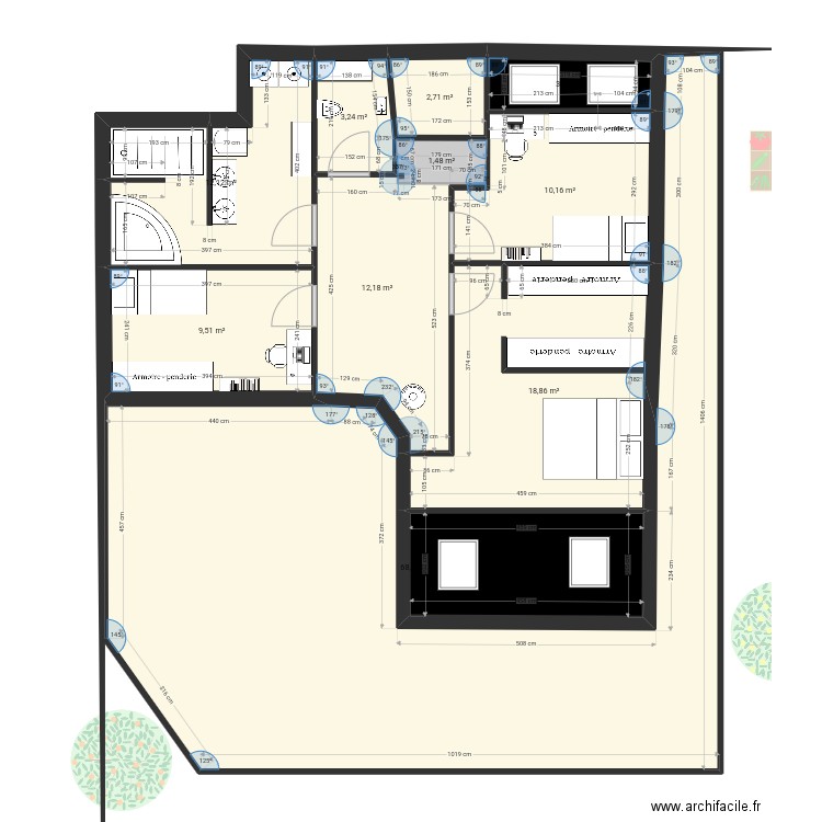 Essai 2. Plan de 0 pièce et 0 m2