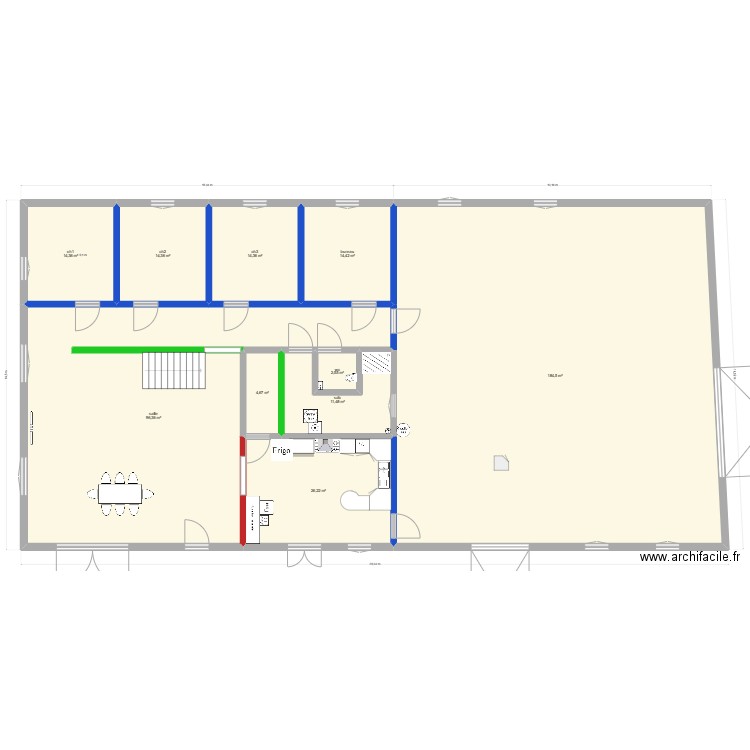 PLMAN MAISON5. Plan de 10 pièces et 383 m2