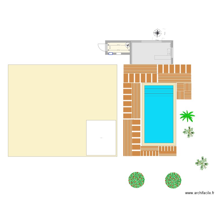Pool house. Plan de 0 pièce et 0 m2