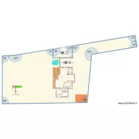 PLAN MAISON RDC PLESTAN plus garage et pergola