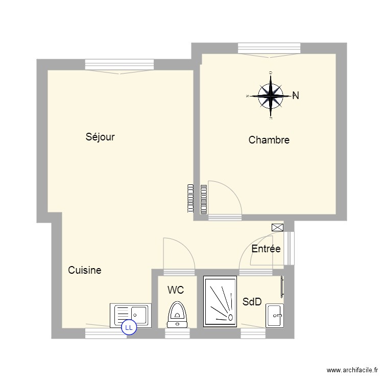 Papin 302 G. Plan de 0 pièce et 0 m2