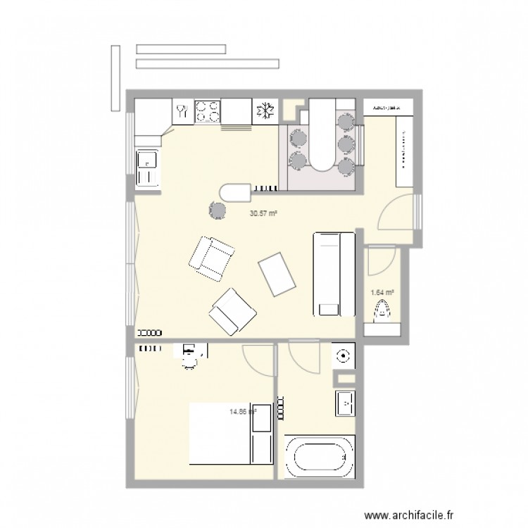 F2 HSC. Plan de 0 pièce et 0 m2