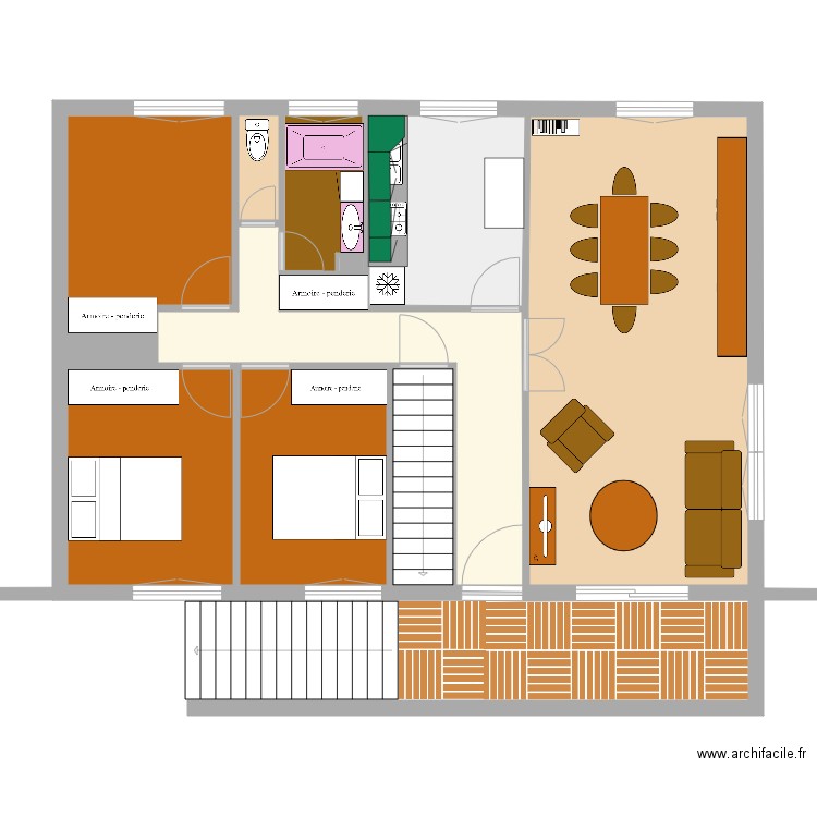 Maison janville avant travaux. Plan de 0 pièce et 0 m2