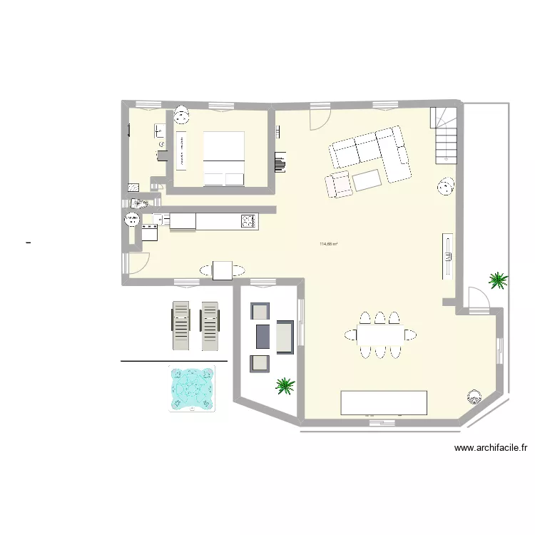 agrandisse"ment. Plan de 