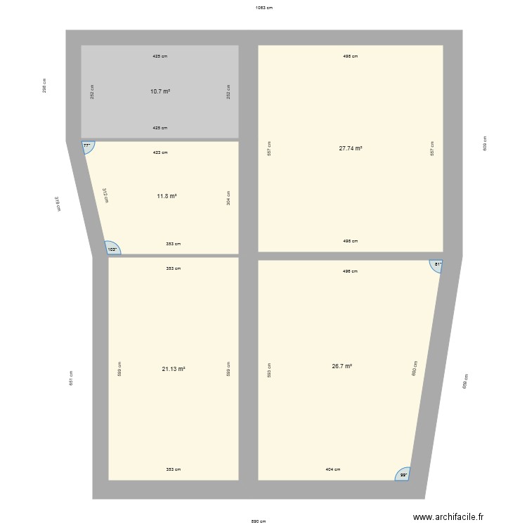 menoux. Plan de 0 pièce et 0 m2