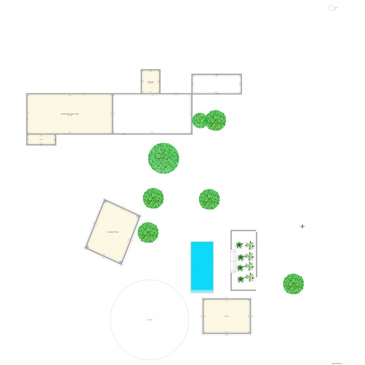 Déclaration travaux piscine Couture Pascale. Plan de 0 pièce et 0 m2