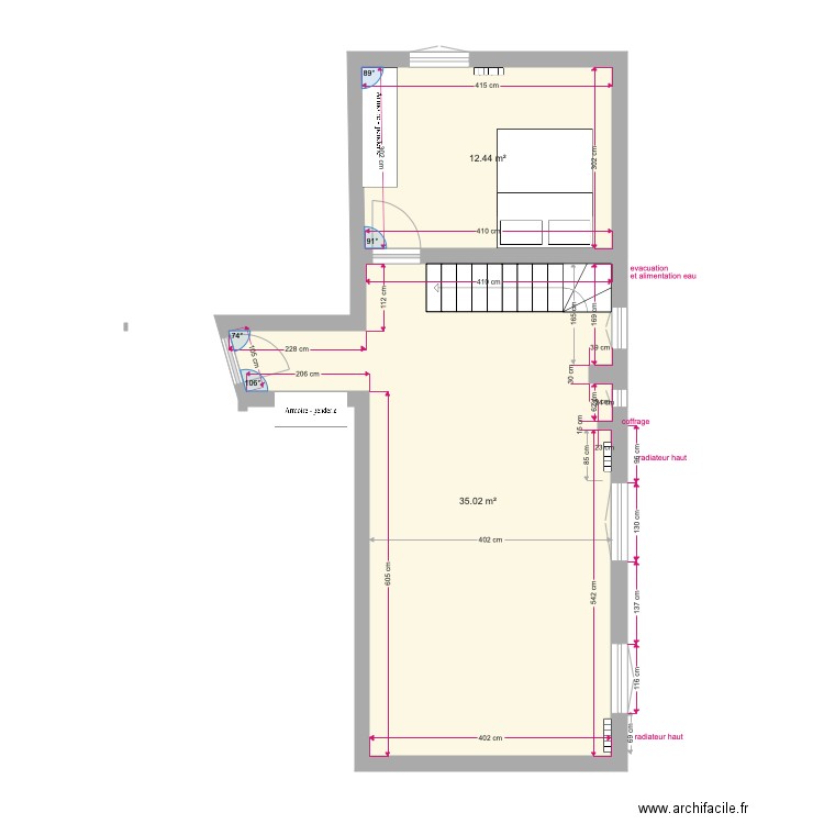 plan 1 2 eme vierge. Plan de 0 pièce et 0 m2