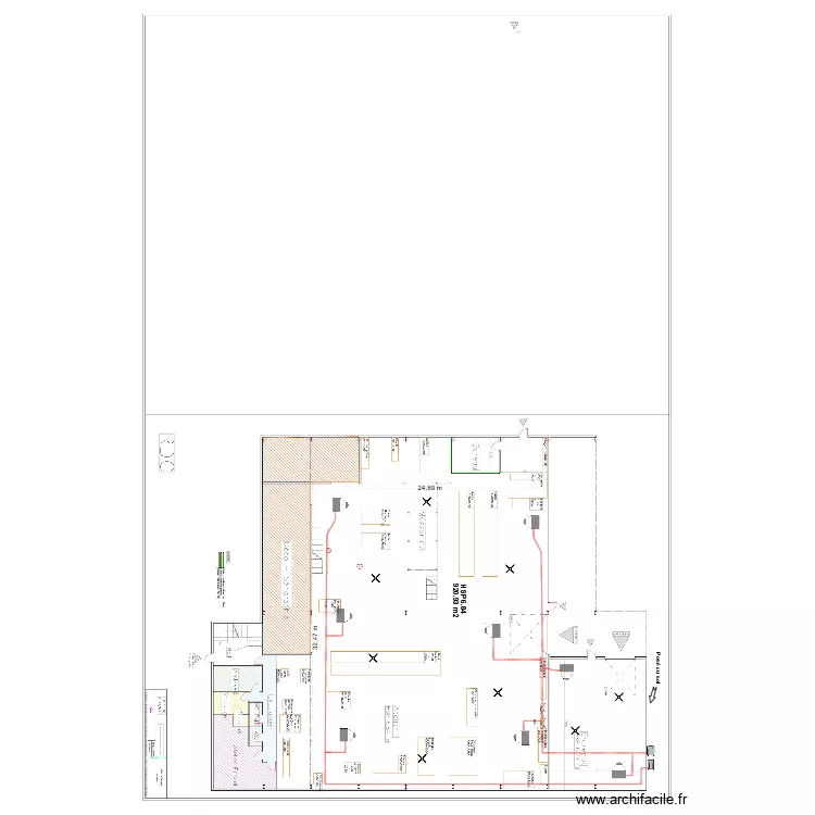 D&eacute;pot Initium. Plan de 