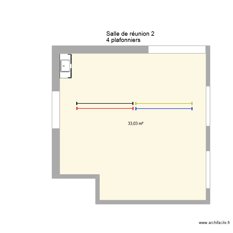 salle de réunion 2 plafonnier. Plan de 0 pièce et 0 m2