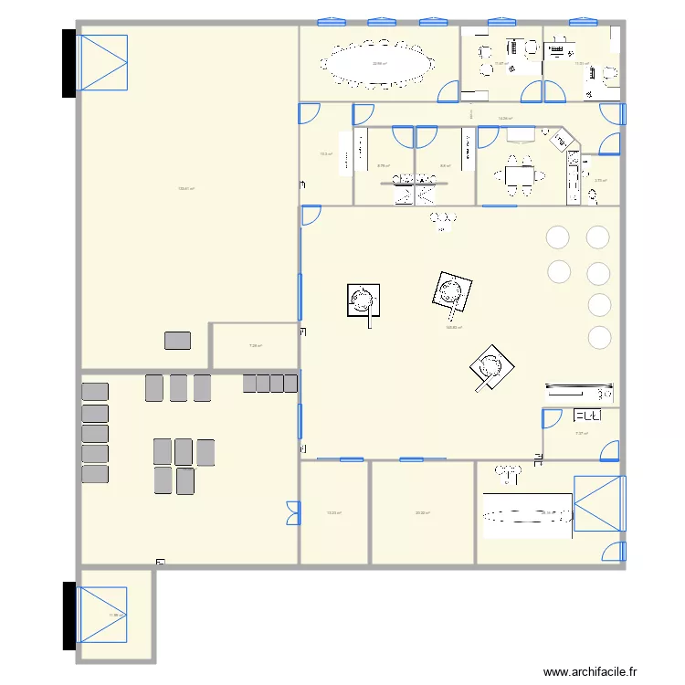 test batiment. Plan de 