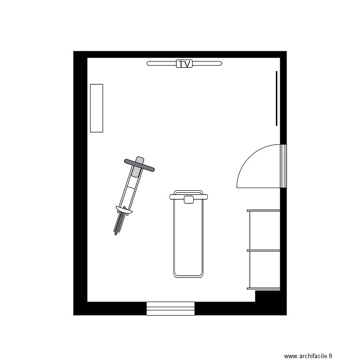Gym. Plan de 0 pièce et 0 m2