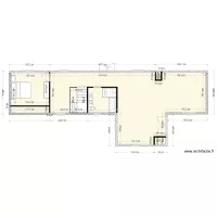 ss sans divisions avec fenetres et escalier plac&eacute;s