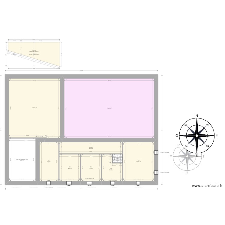 DOUCHOUX (le bon). Plan de 0 pièce et 0 m2