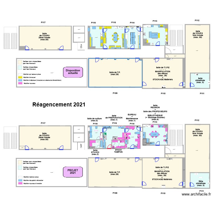 Reagencement 2021. Plan de 0 pièce et 0 m2