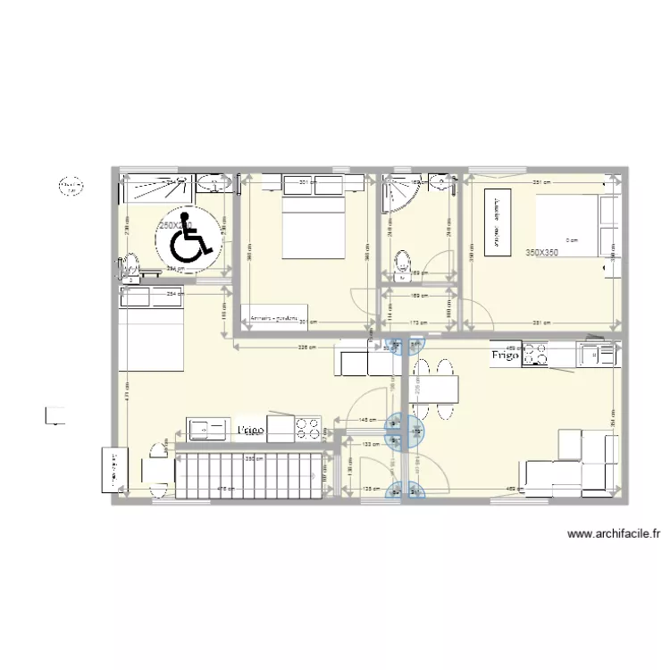 Batiment A cot&eacute; jardin dernier Hand A Droite mai. Plan de 